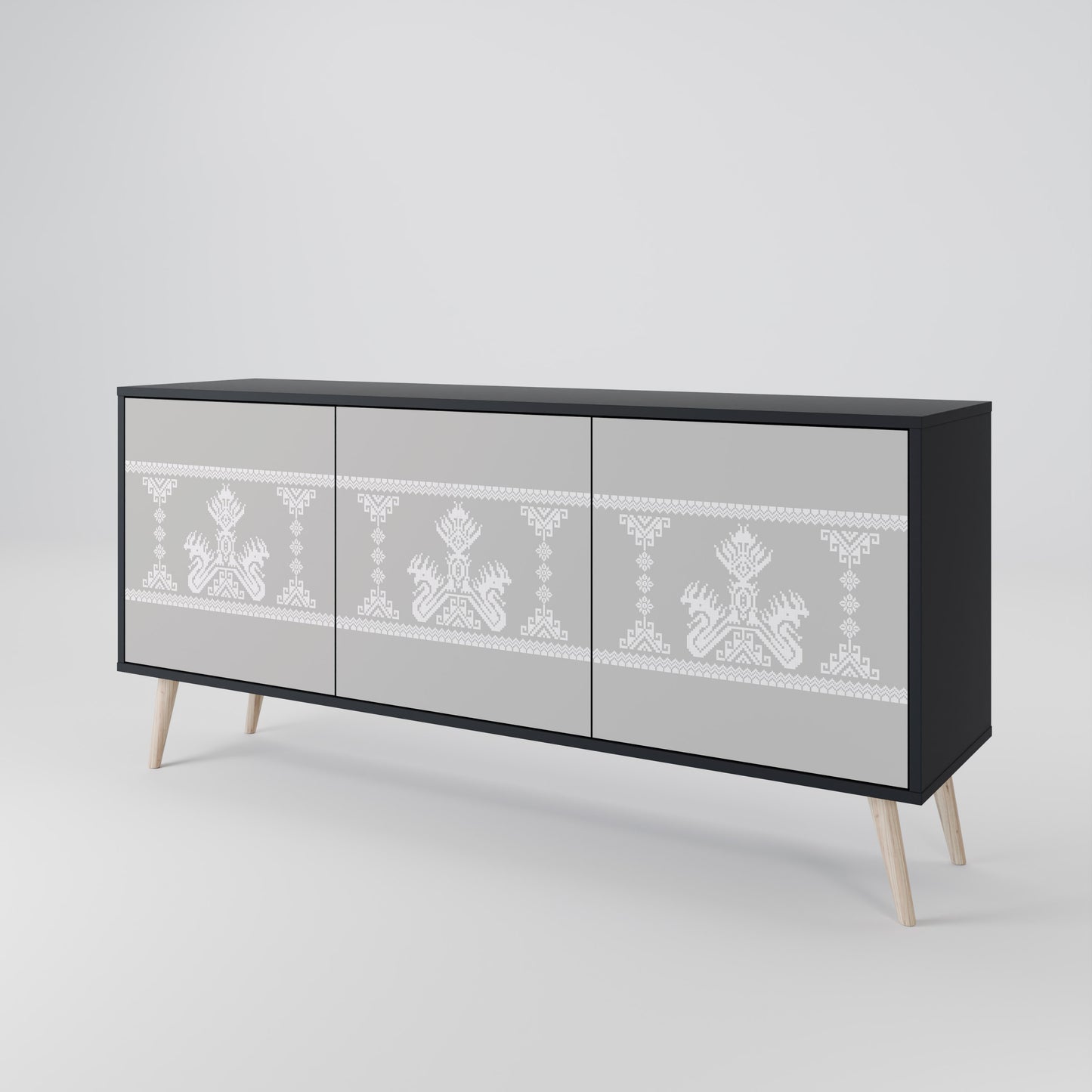THAI GRAY 3-Door Sideboard