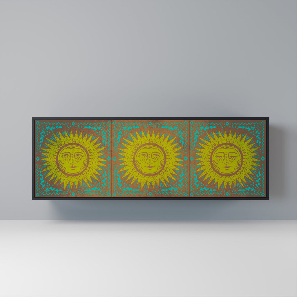 Buffet 3 portes SUNSHINE EULOGY finition noire