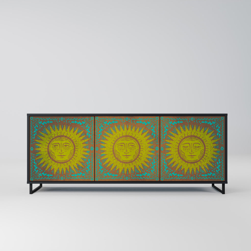 Buffet 3 portes SUNSHINE EULOGY finition noire