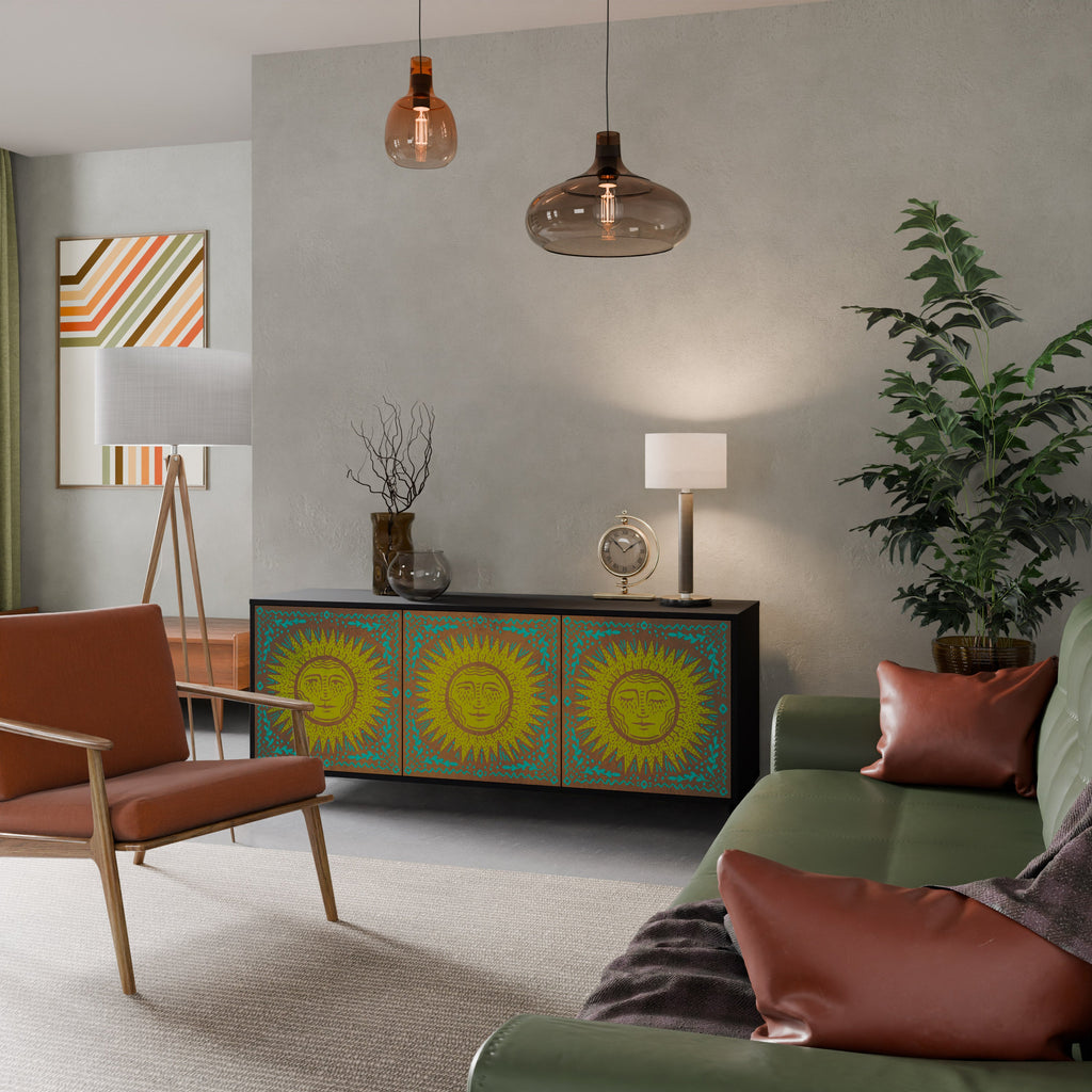 Buffet 3 portes SUNSHINE EULOGY finition noire