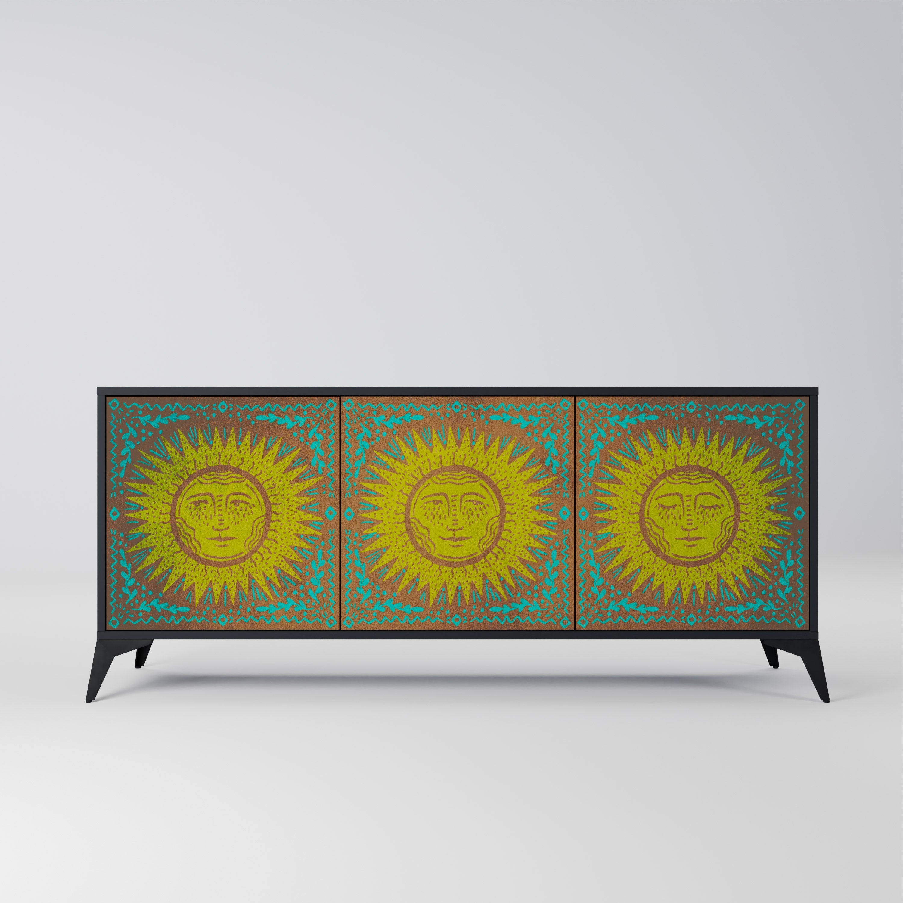 Buffet 3 portes SUNSHINE EULOGY finition noire