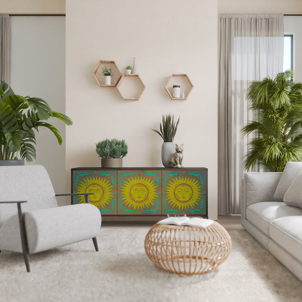 Buffet 3 portes SUNSHINE EULOGY finition noire