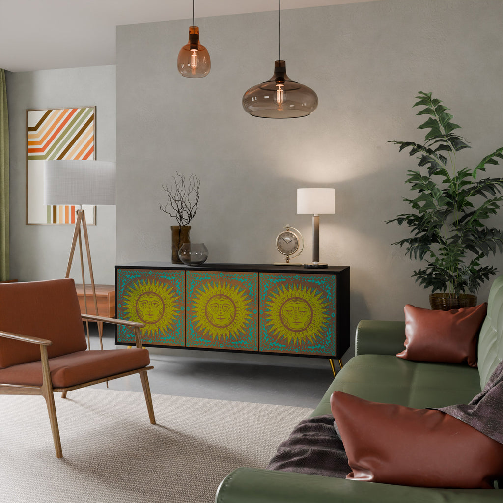 Buffet 3 portes SUNSHINE EULOGY finition noire