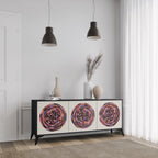 BROWN CIRCLES 3-Door Sideboard
