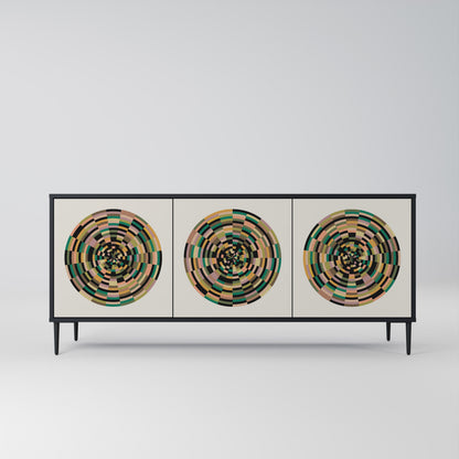 GREEN CIRCLES 3-Door Sideboard