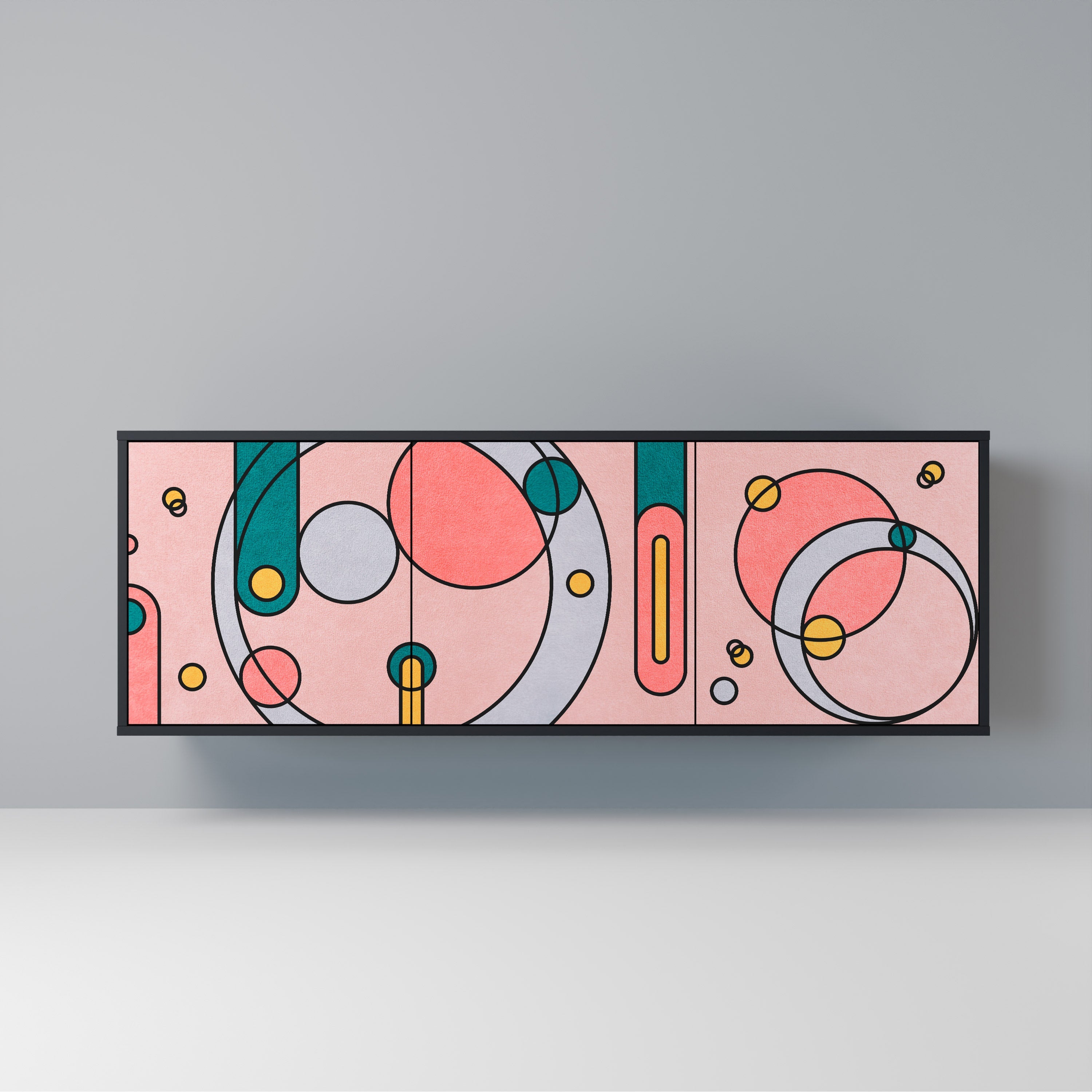 Buffet 3 portes GOSSAMER ECHOES finition noire