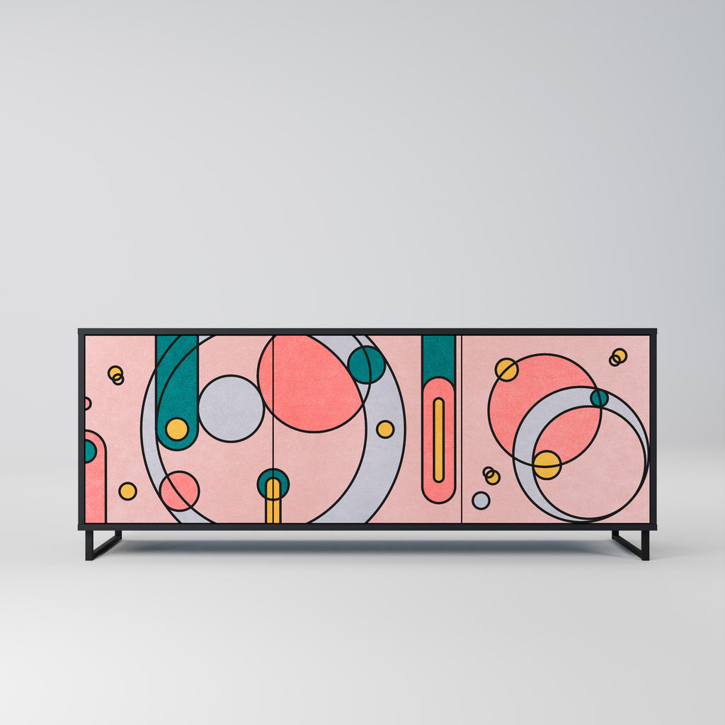 Buffet 3 portes GOSSAMER ECHOES finition noire