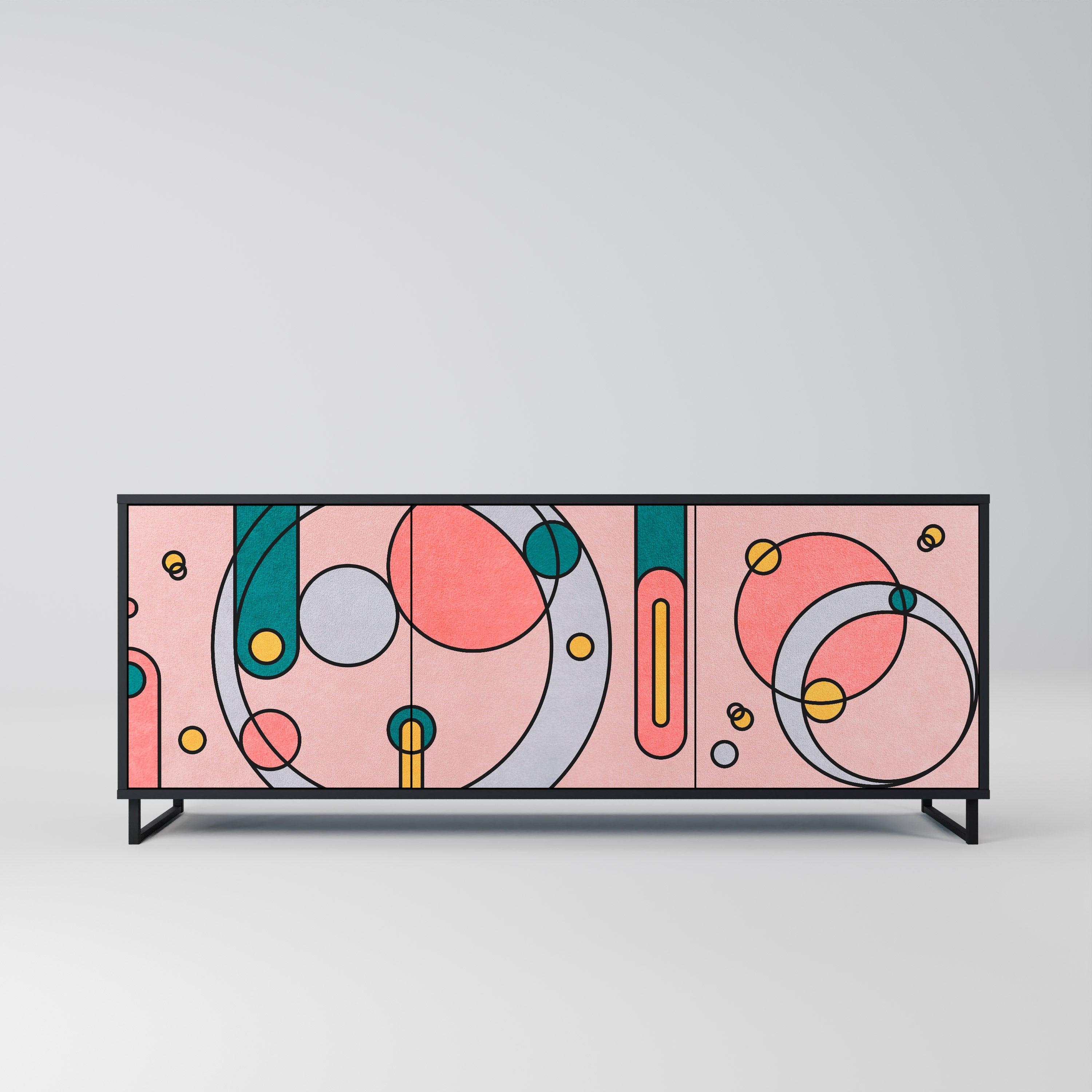 Buffet 3 portes GOSSAMER ECHOES finition noire