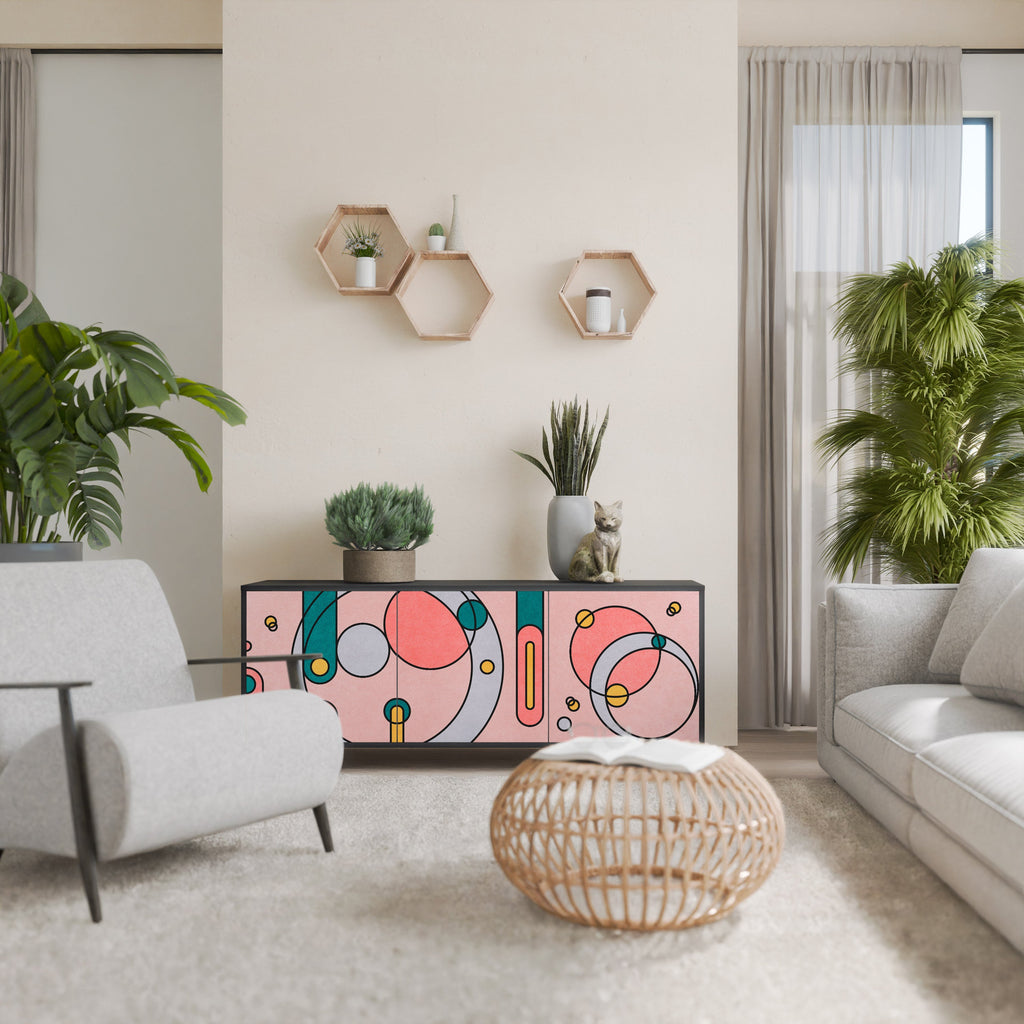 Buffet 3 portes GOSSAMER ECHOES finition noire