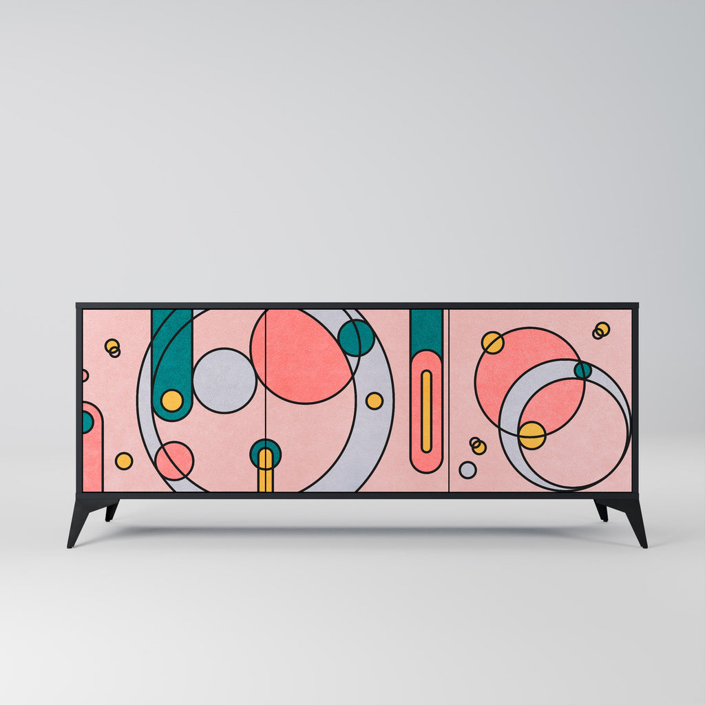 Buffet 3 portes GOSSAMER ECHOES finition noire