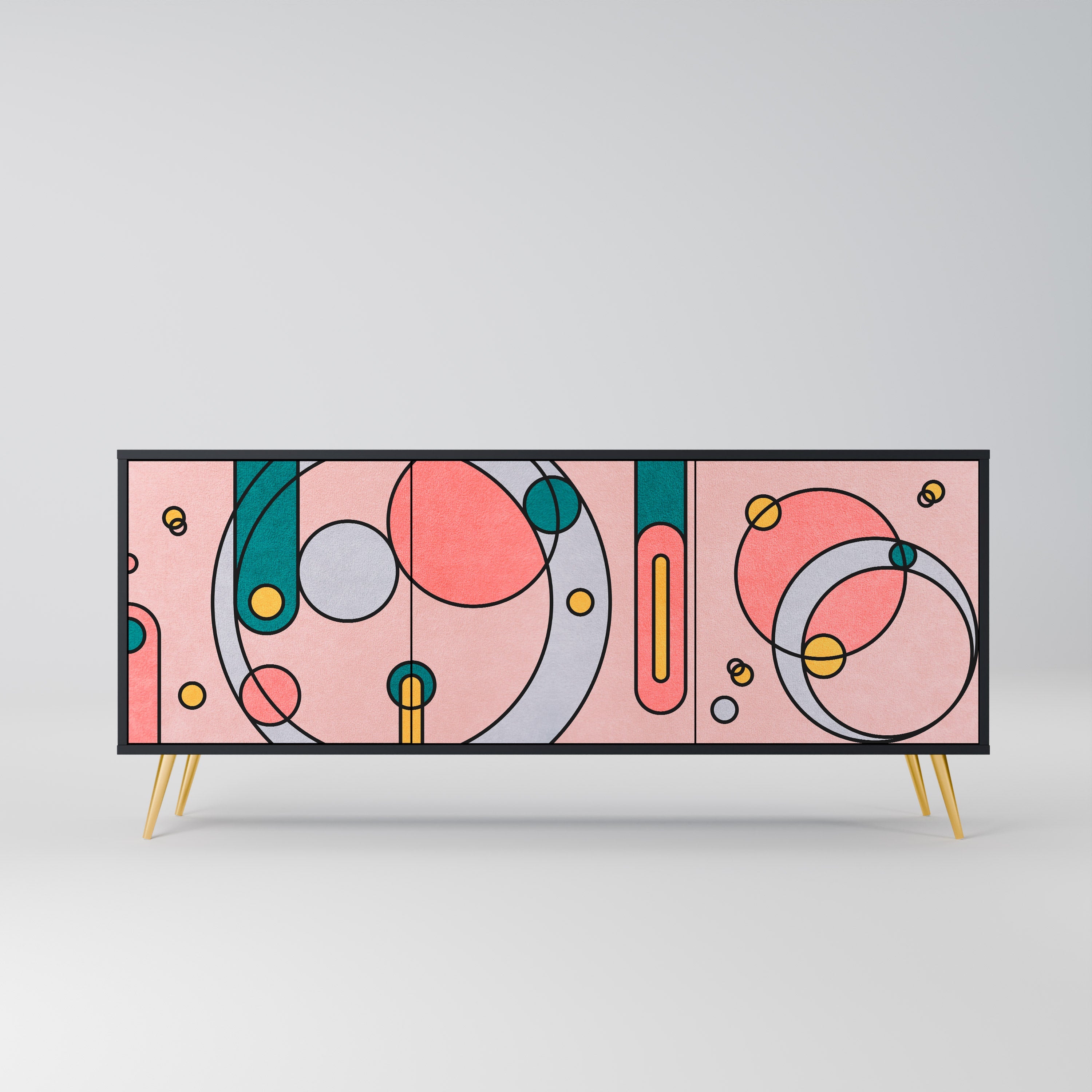 Buffet 3 portes GOSSAMER ECHOES finition noire