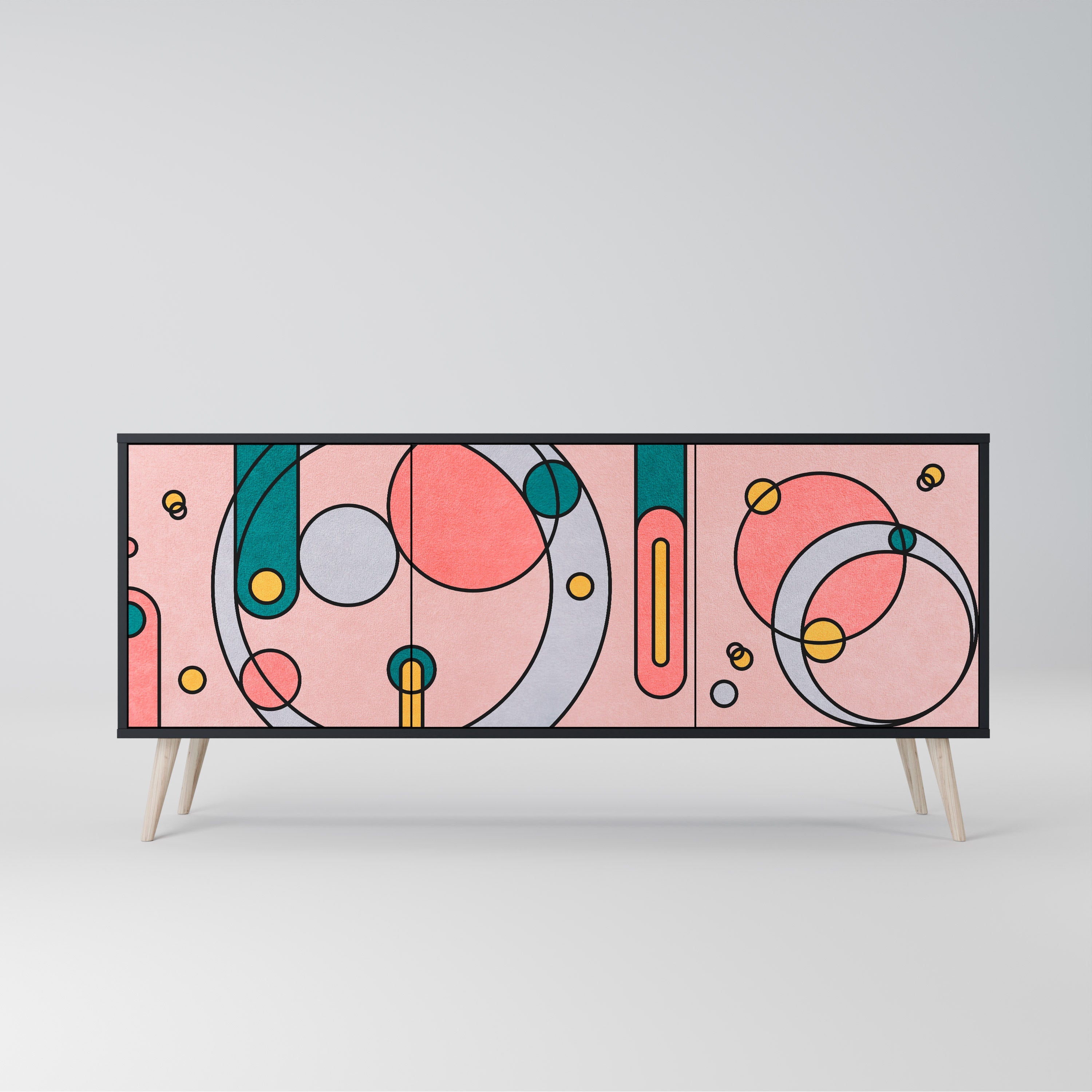 Buffet 3 portes GOSSAMER ECHOES finition noire