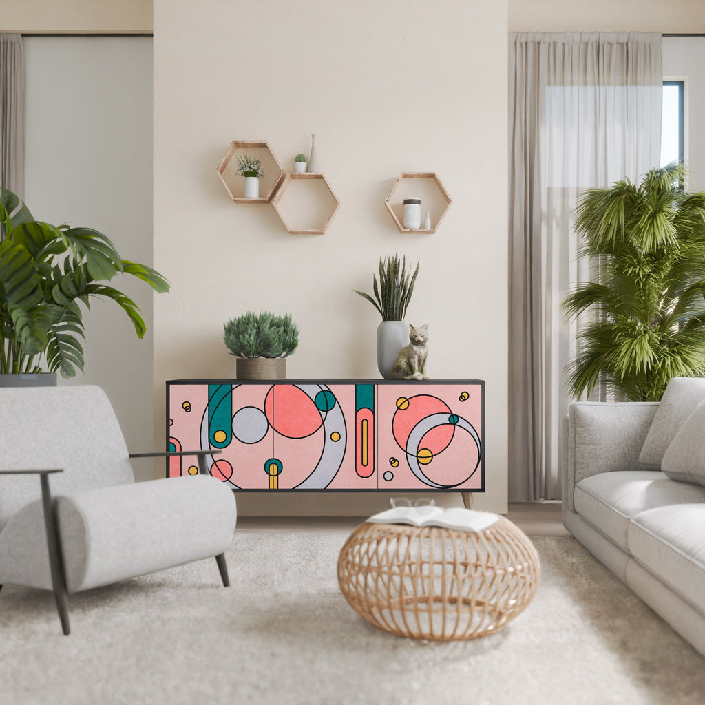 Buffet 3 portes GOSSAMER ECHOES finition noire