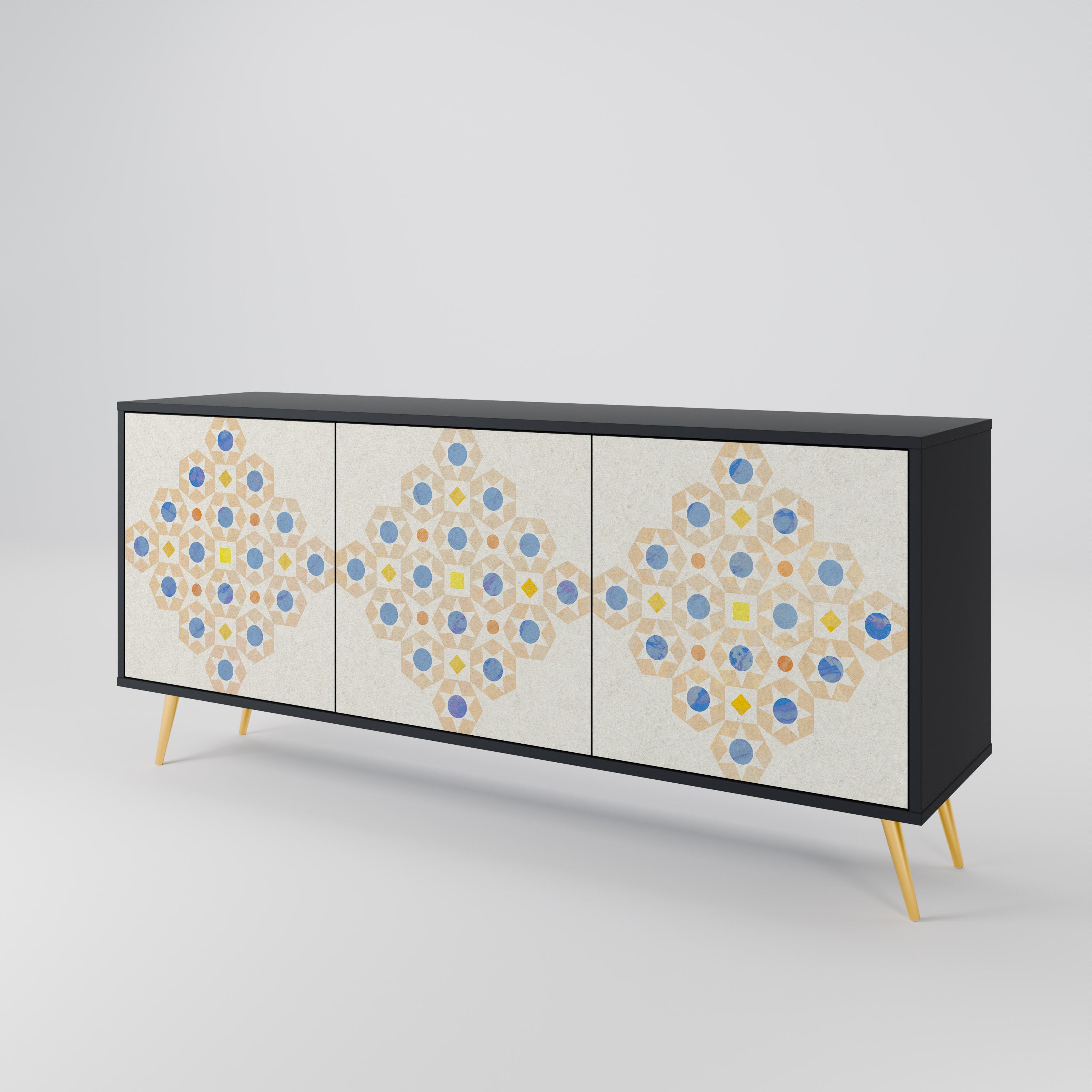 PATTERNED PRISM 3-Door Sideboard