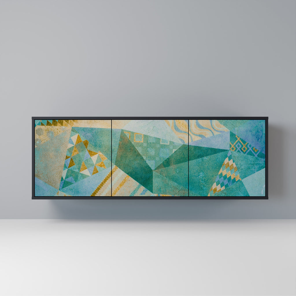 Buffet 3 portes SPECTRUM SPLENDOR finition noire