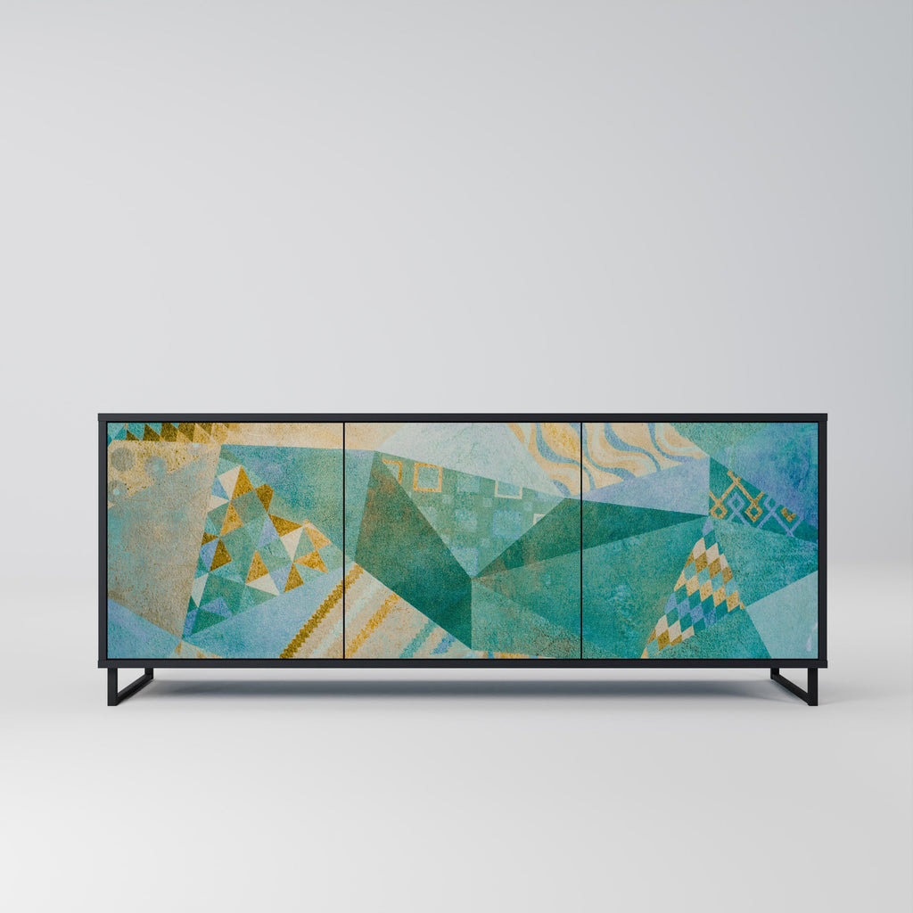 Buffet 3 portes SPECTRUM SPLENDOR finition noire