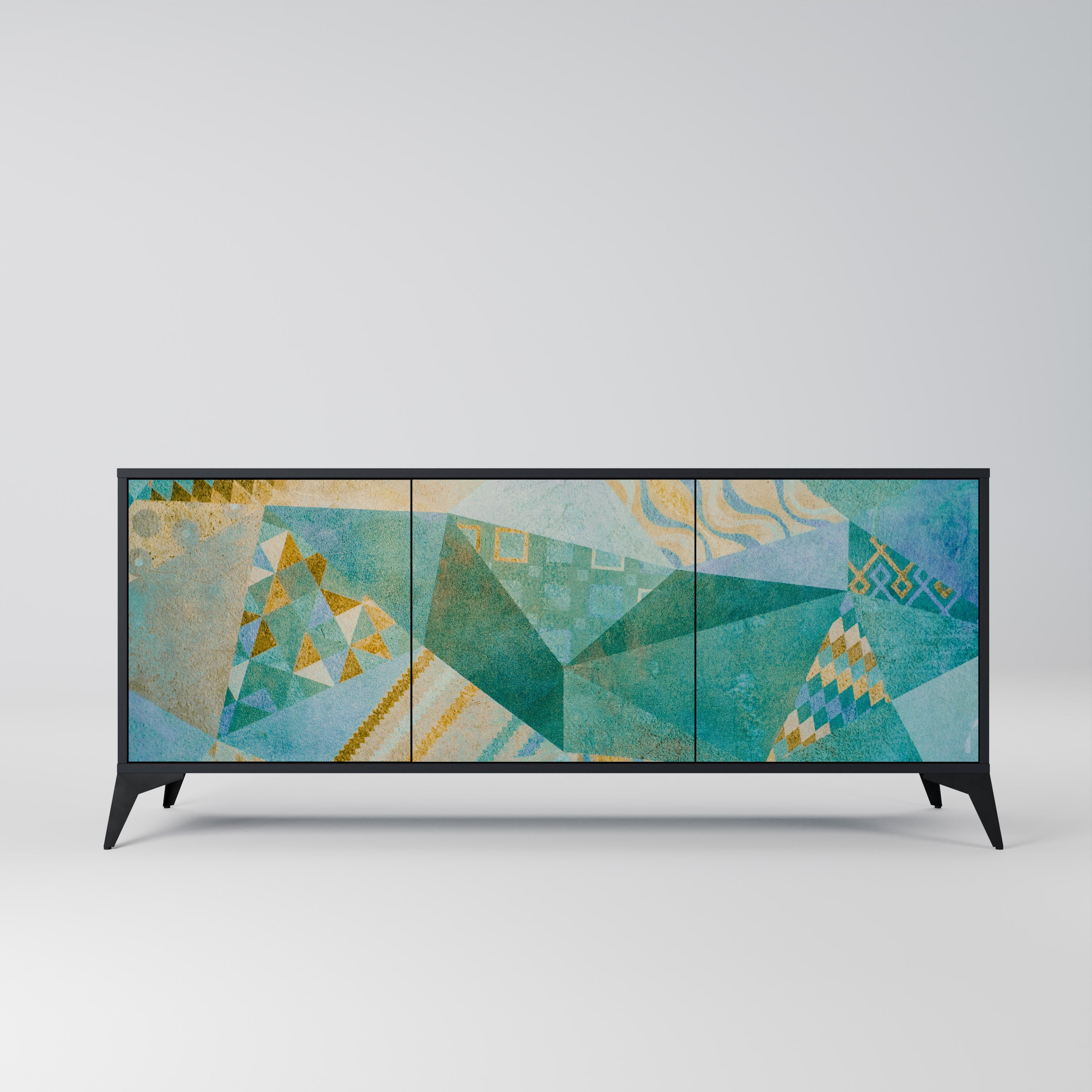 Buffet 3 portes SPECTRUM SPLENDOR finition noire