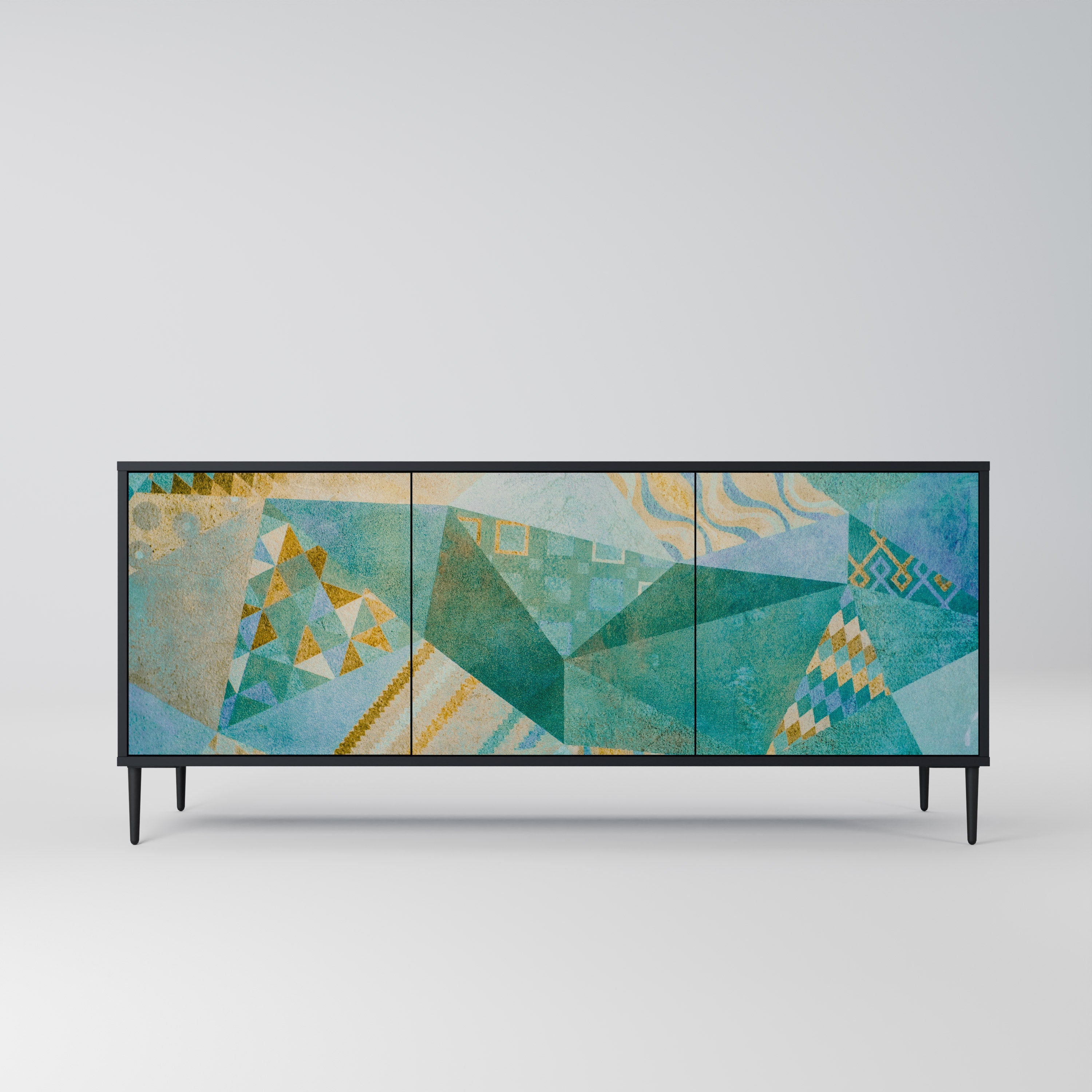 Buffet 3 portes SPECTRUM SPLENDOR finition noire