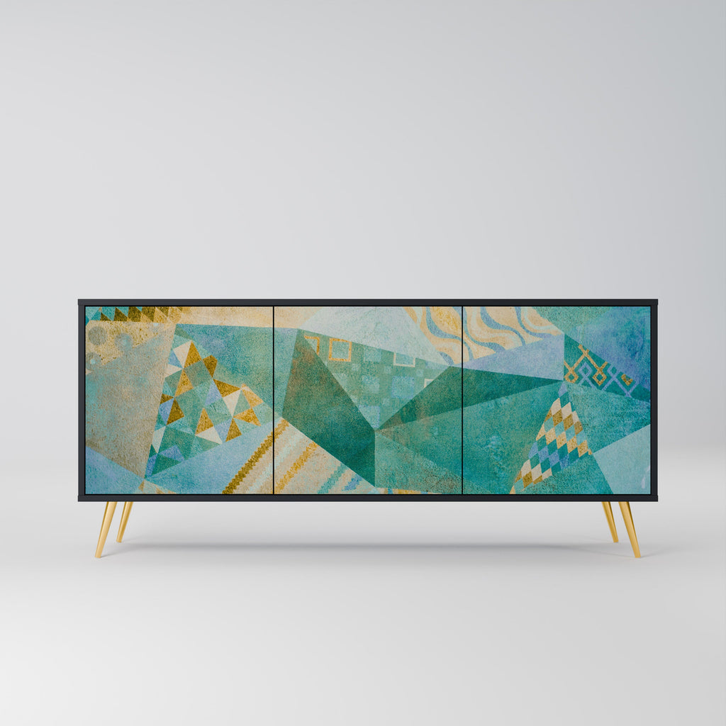 Buffet 3 portes SPECTRUM SPLENDOR finition noire