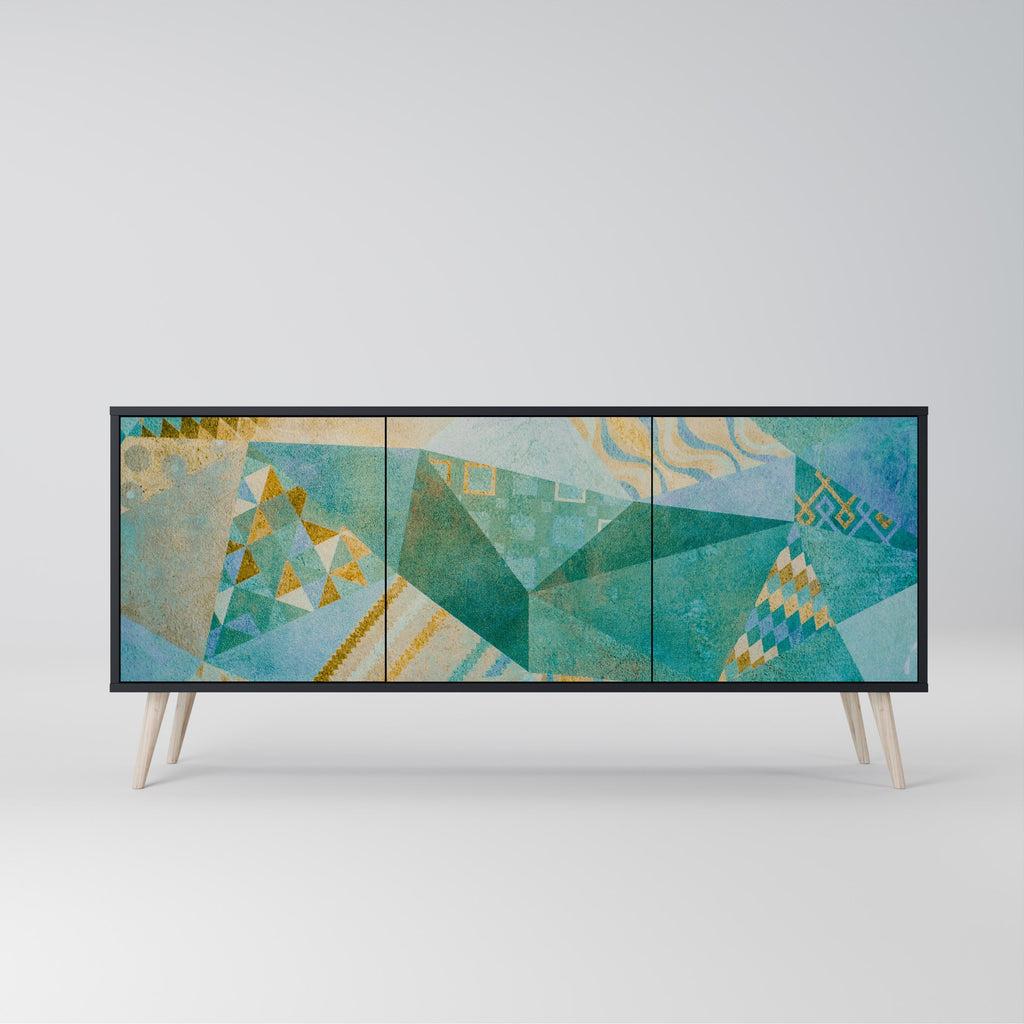 Buffet 3 portes SPECTRUM SPLENDOR finition noire