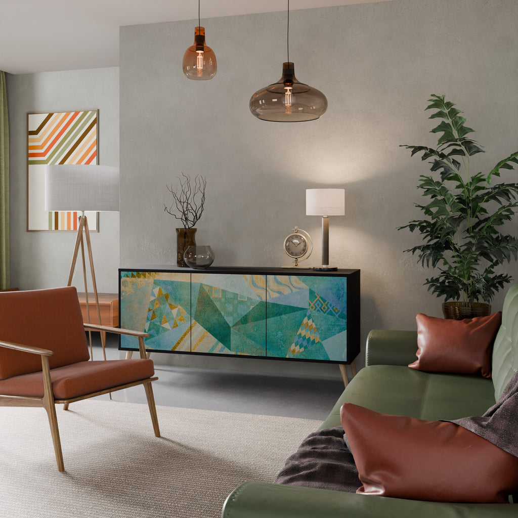 Buffet 3 portes SPECTRUM SPLENDOR finition noire