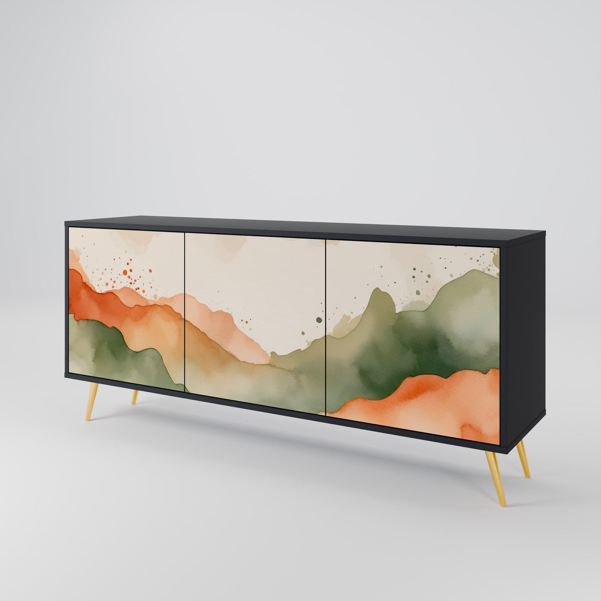 WATERCOLOUR PEAKS 3-Door Sideboard