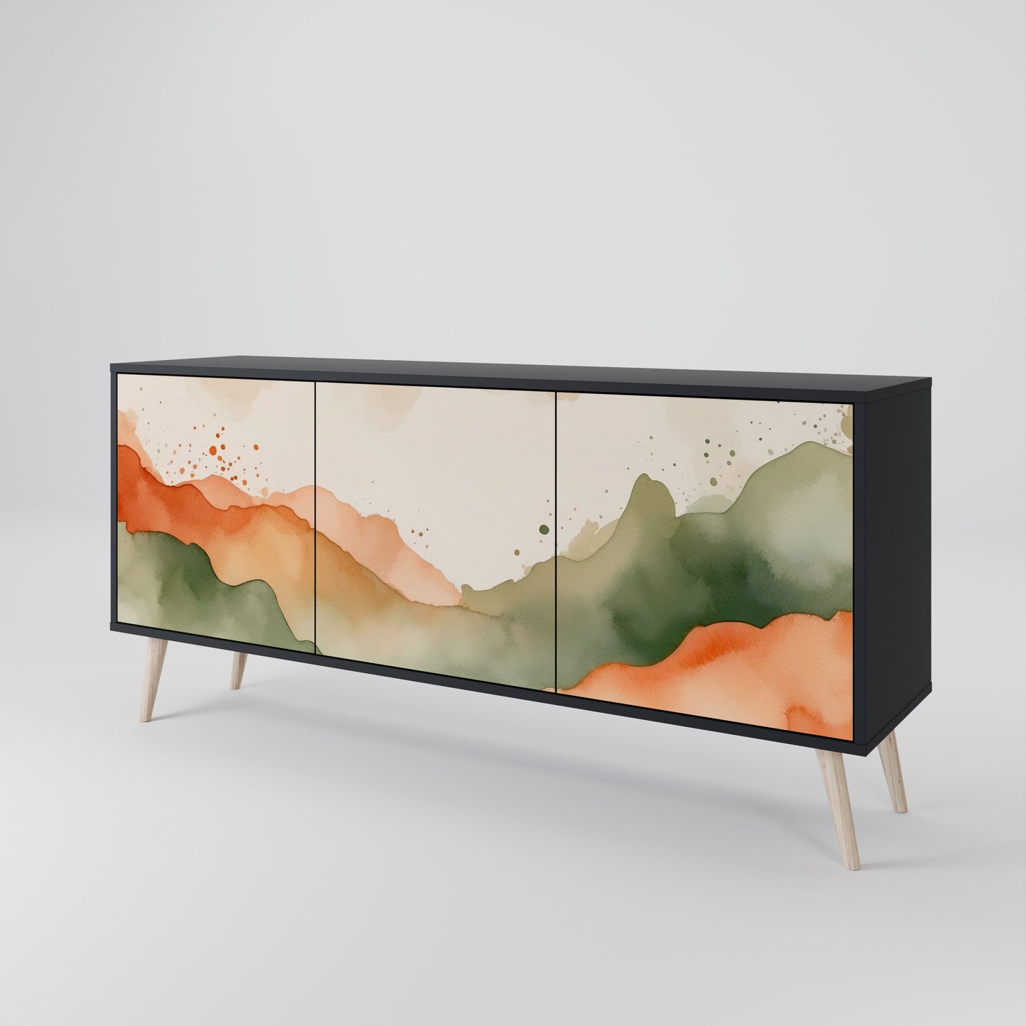 WATERCOLOUR PEAKS 3-Door Sideboard