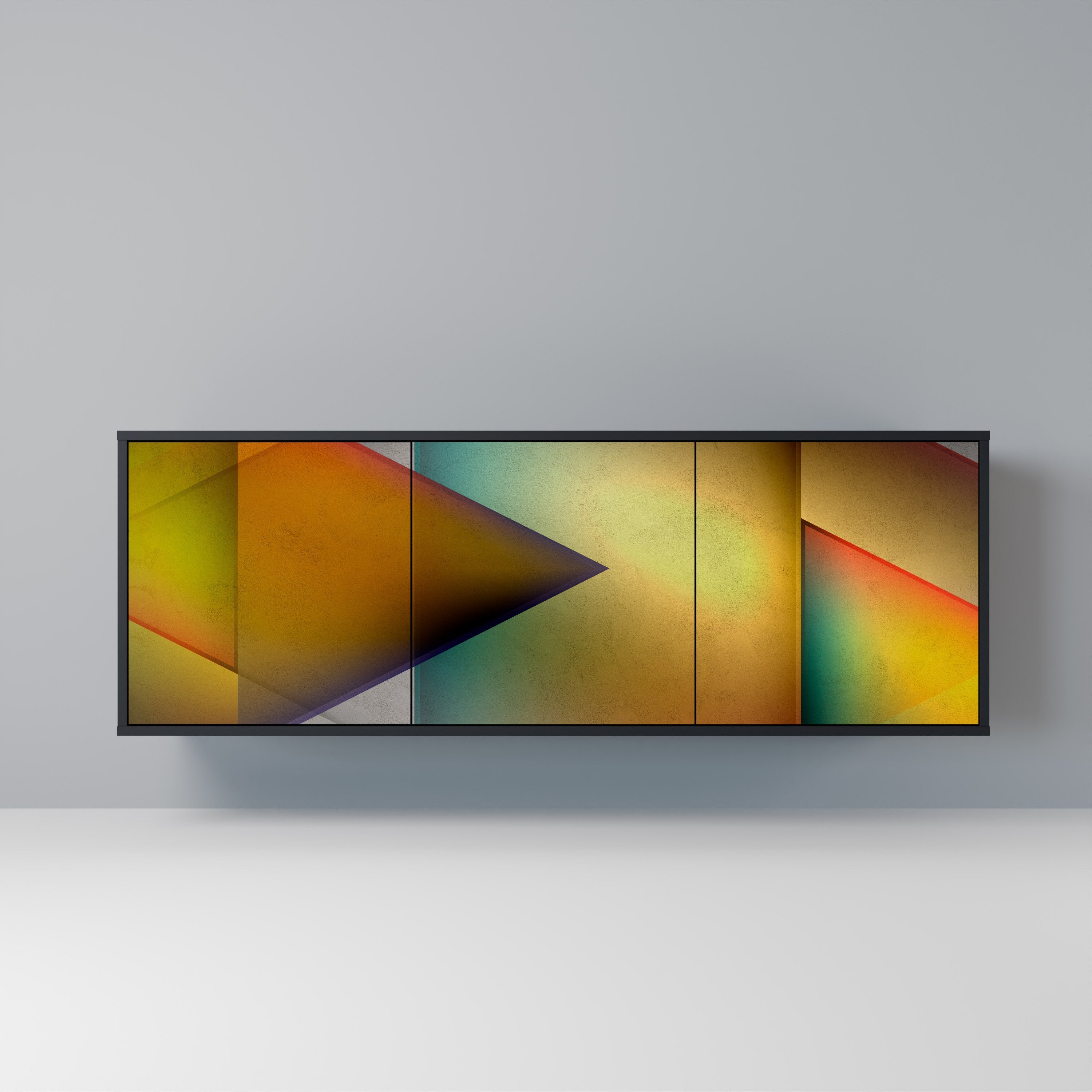 Buffet 3 portes PIERCING SHARPNESS finition noire