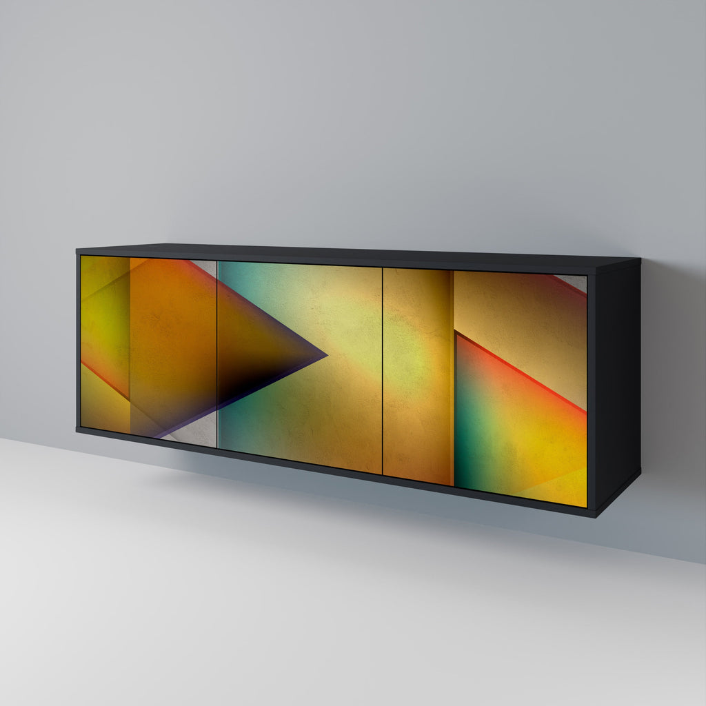 Buffet 3 portes PIERCING SHARPNESS finition noire