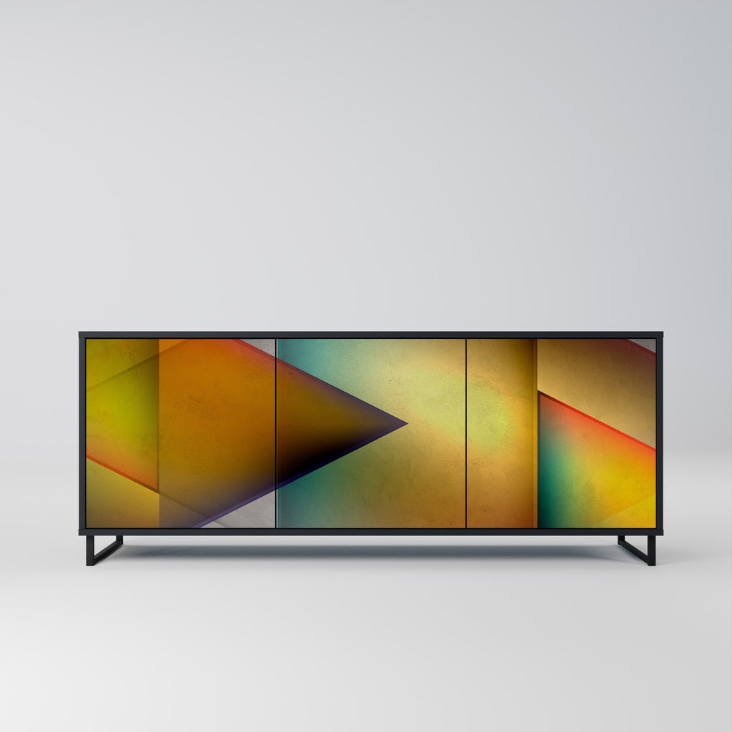 Buffet 3 portes PIERCING SHARPNESS finition noire