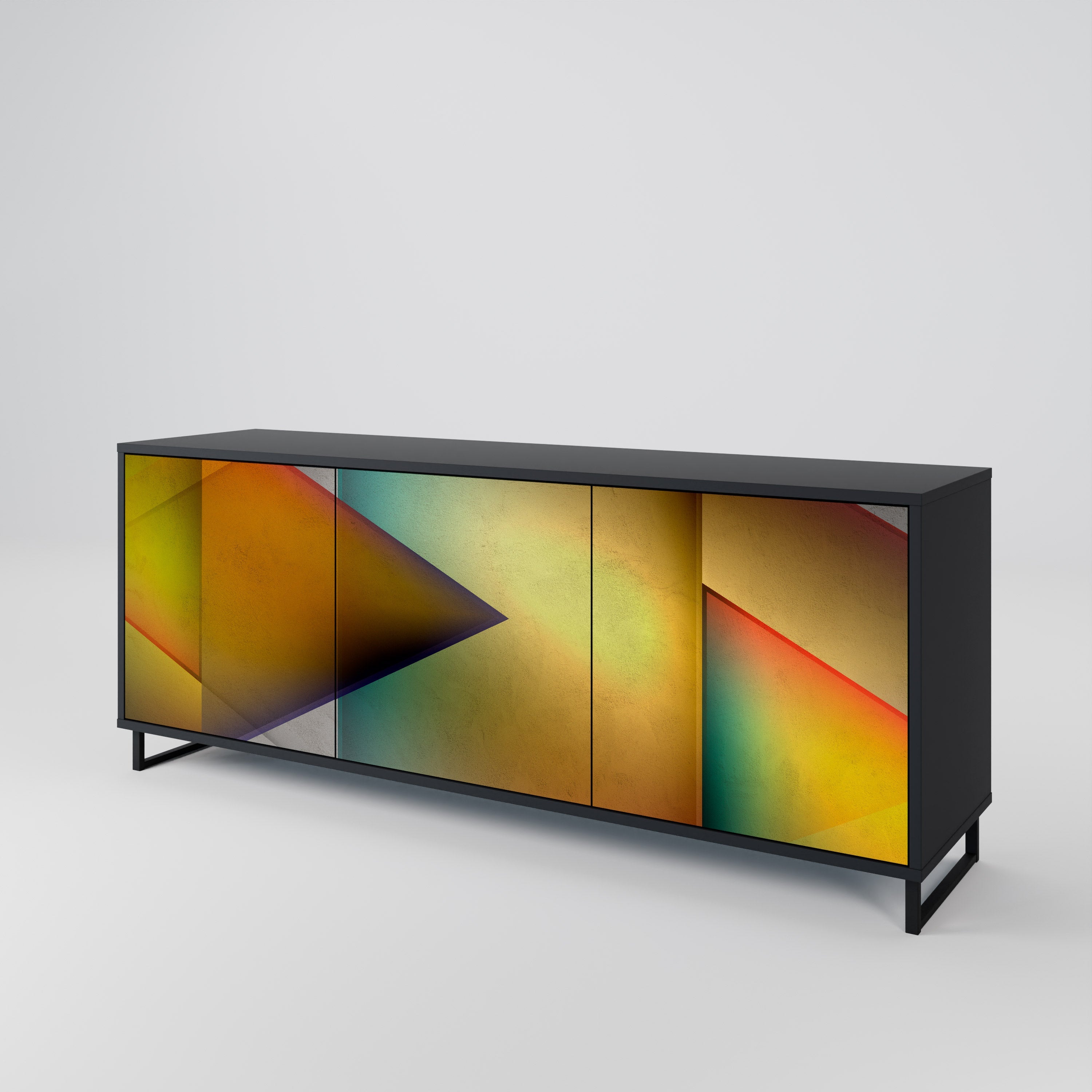 Buffet 3 portes PIERCING SHARPNESS finition noire