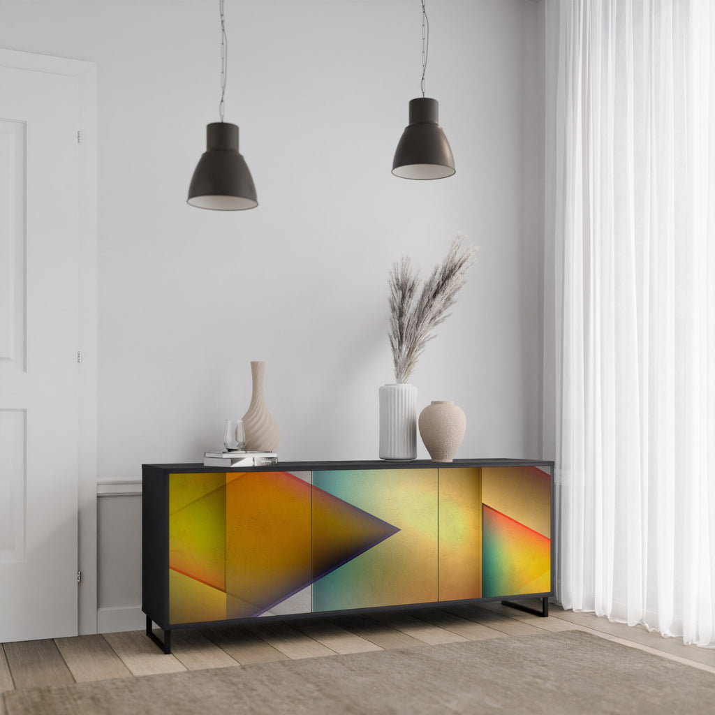 Buffet 3 portes PIERCING SHARPNESS finition noire