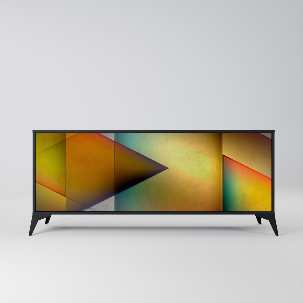 Buffet 3 portes PIERCING SHARPNESS finition noire