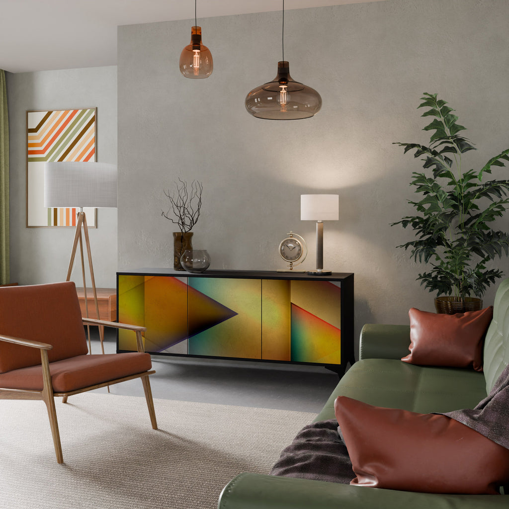 Buffet 3 portes PIERCING SHARPNESS finition noire