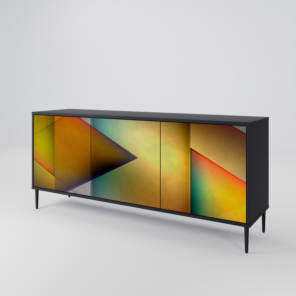 Buffet 3 portes PIERCING SHARPNESS finition noire