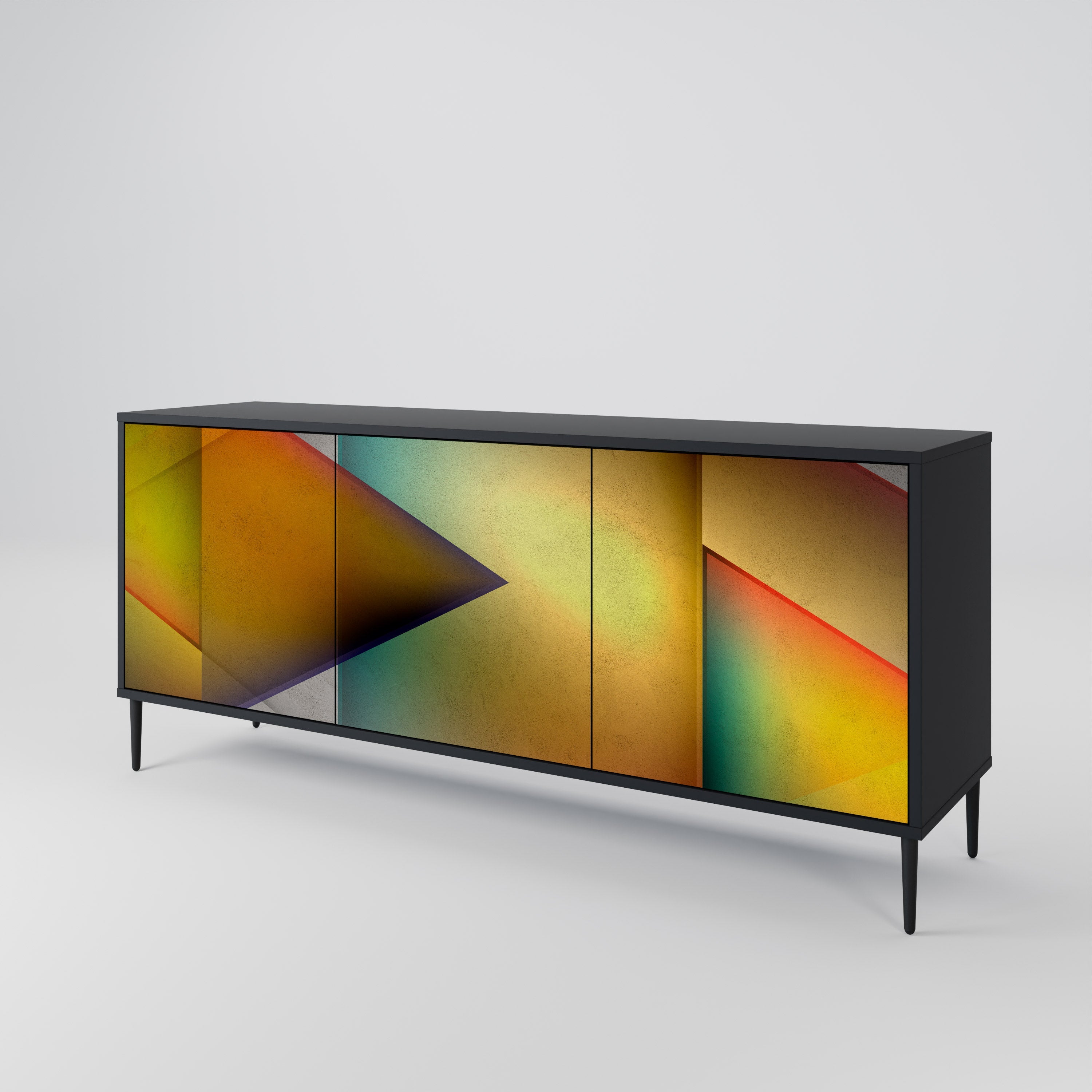 Buffet 3 portes PIERCING SHARPNESS finition noire