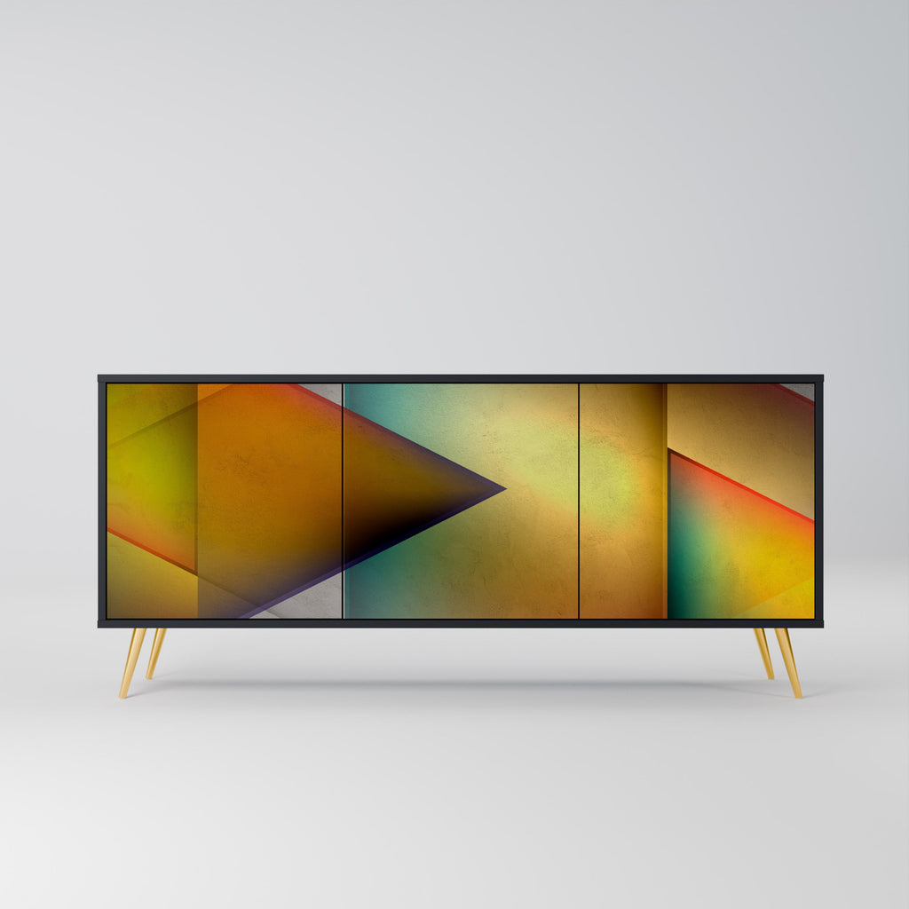 Buffet 3 portes PIERCING SHARPNESS finition noire