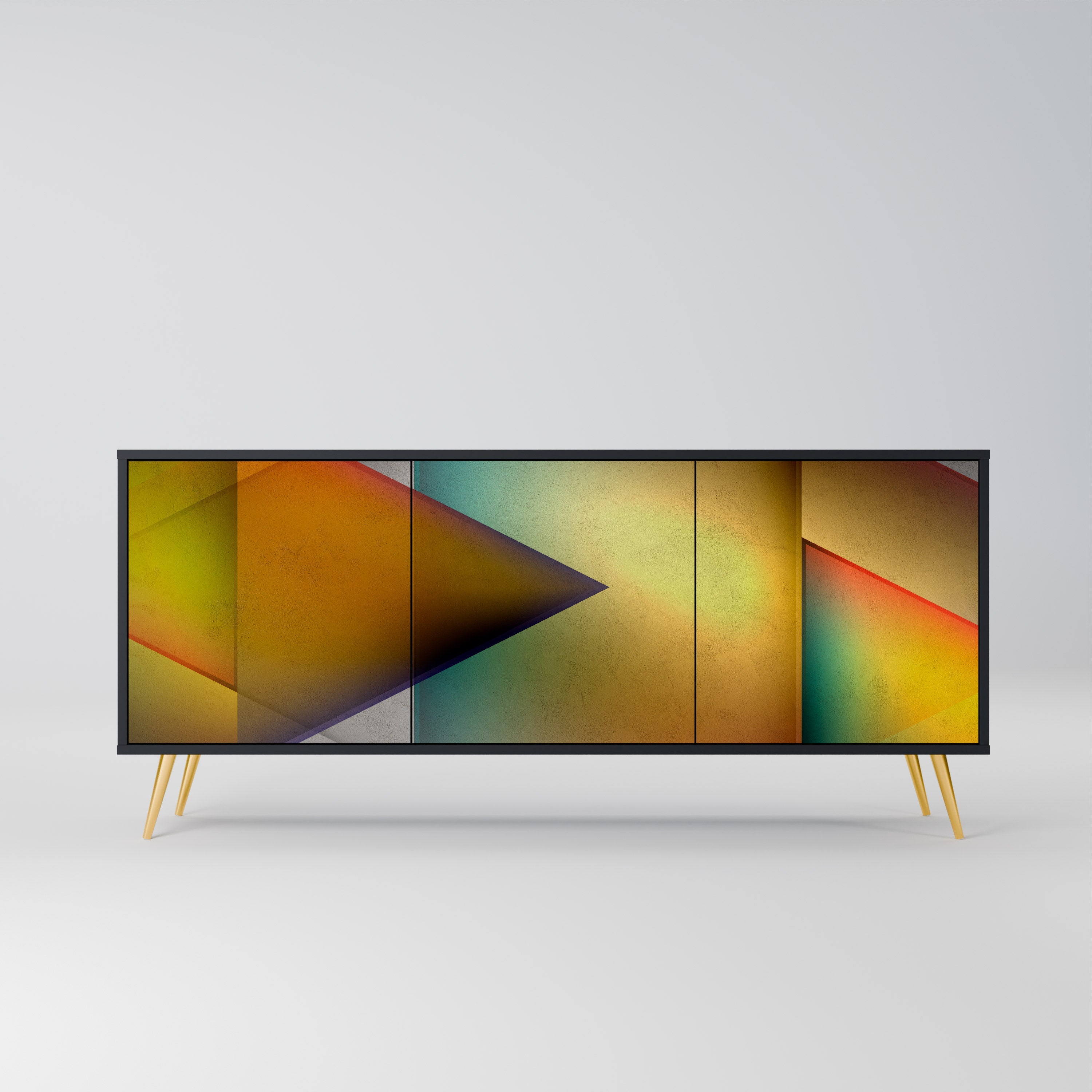 Buffet 3 portes PIERCING SHARPNESS finition noire