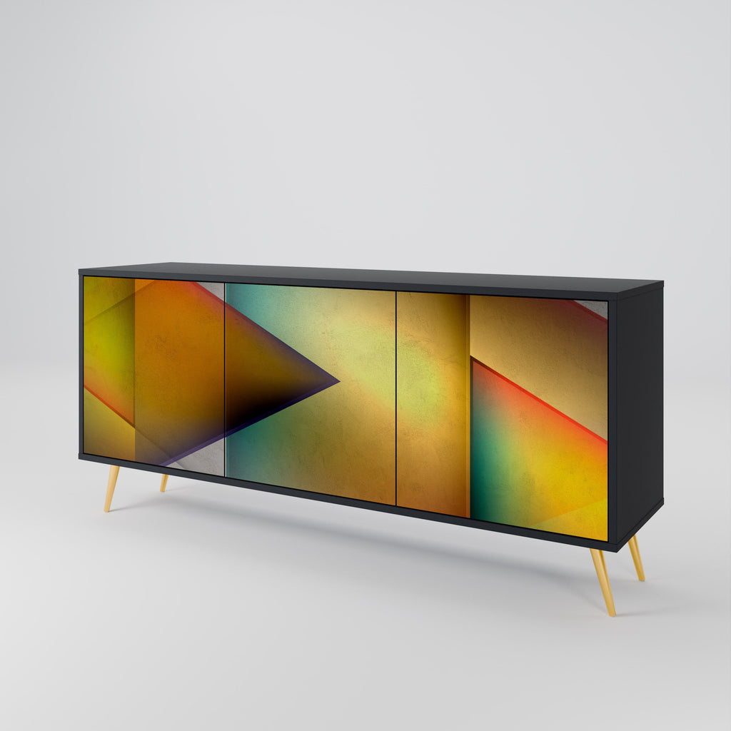 Buffet 3 portes PIERCING SHARPNESS finition noire