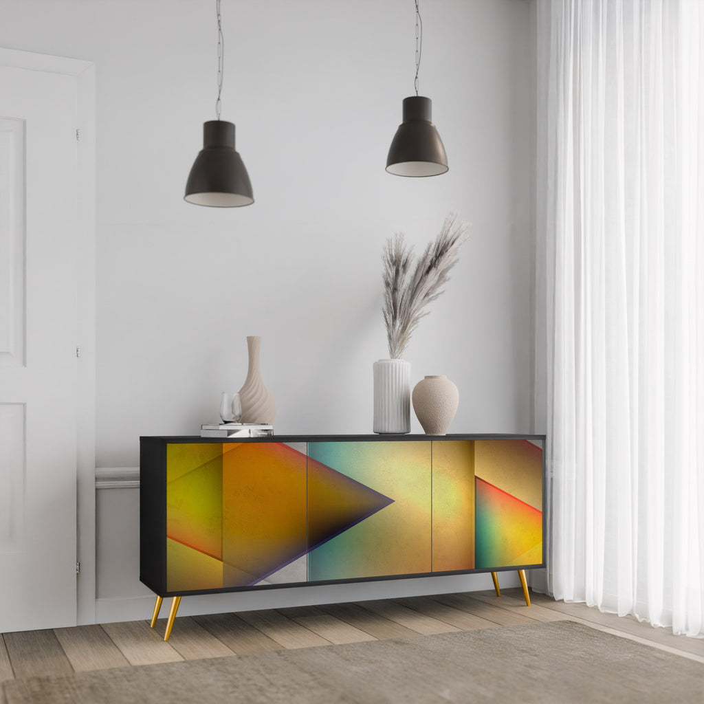 Buffet 3 portes PIERCING SHARPNESS finition noire