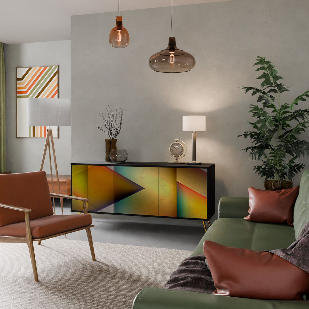 Buffet 3 portes PIERCING SHARPNESS finition noire