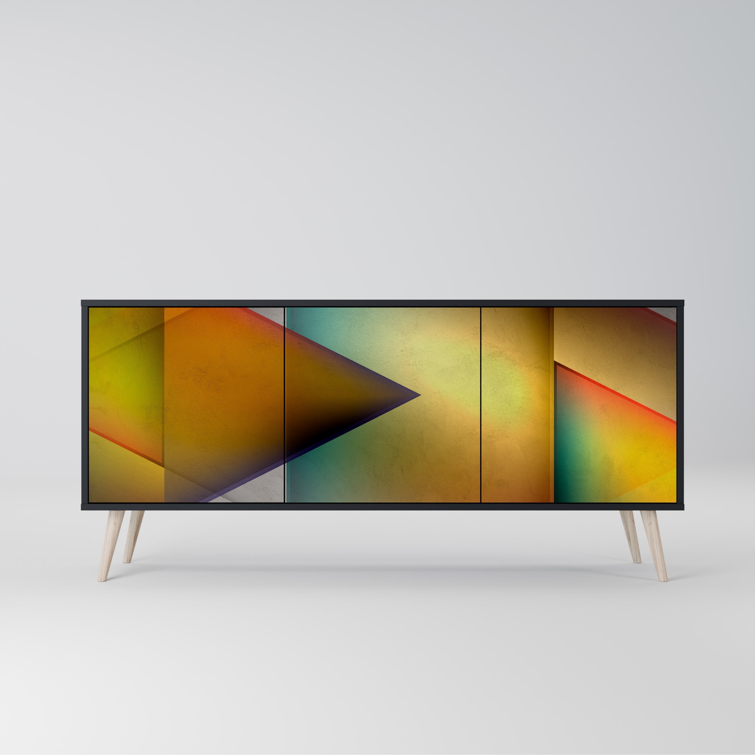 Buffet 3 portes PIERCING SHARPNESS finition noire