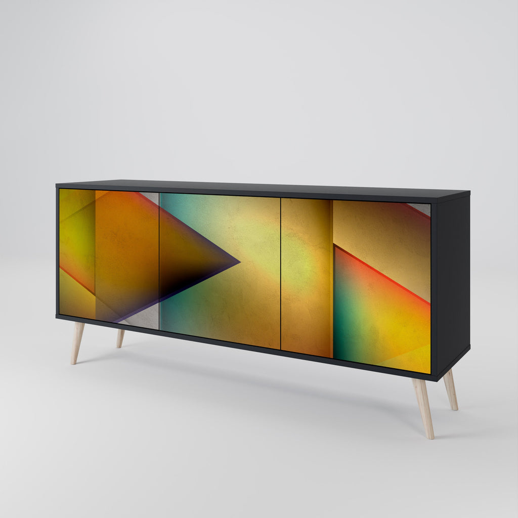 Buffet 3 portes PIERCING SHARPNESS finition noire