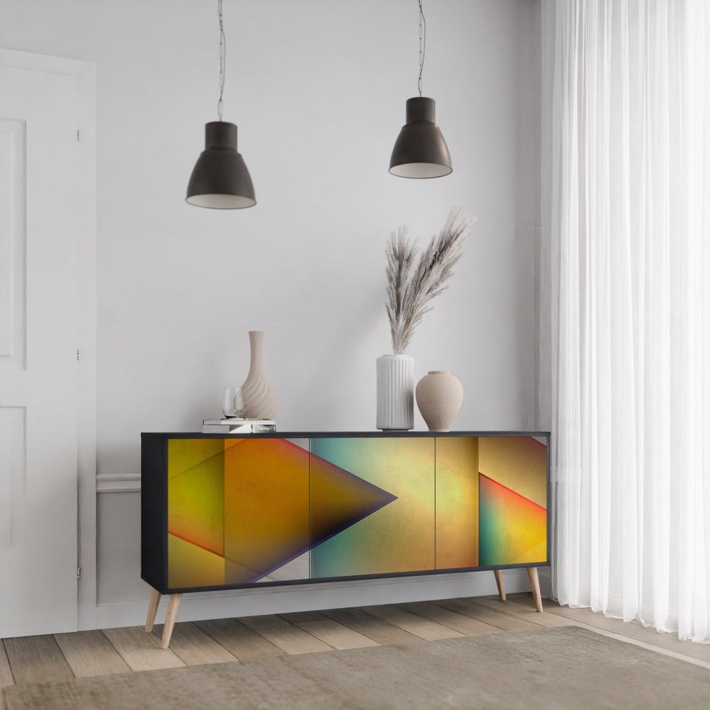 Buffet 3 portes PIERCING SHARPNESS finition noire