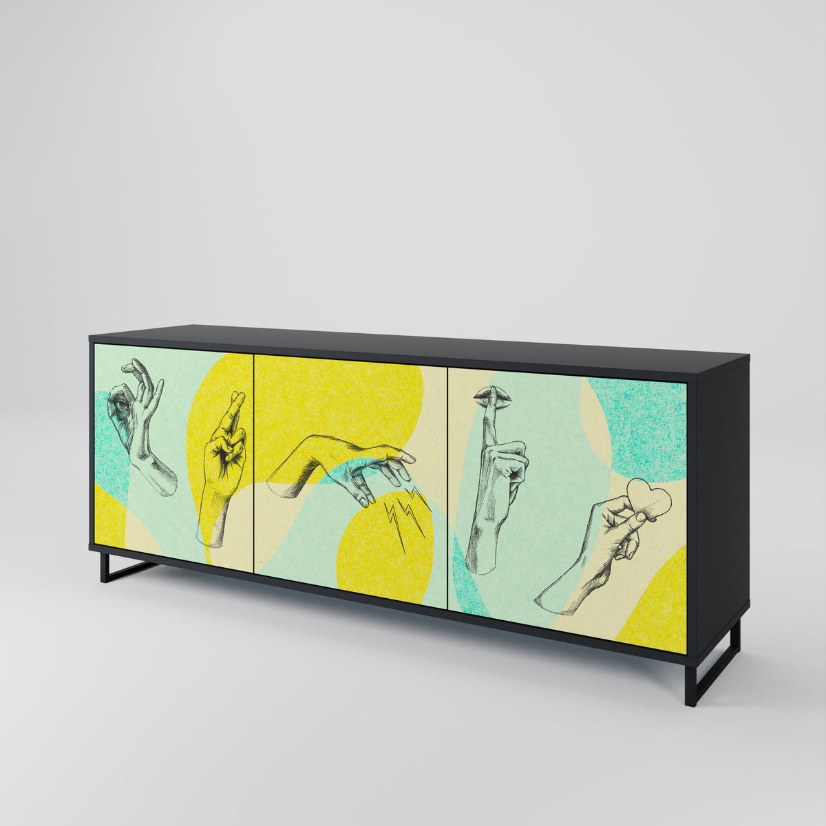BODY LANGUAGE 3-Door Sideboard