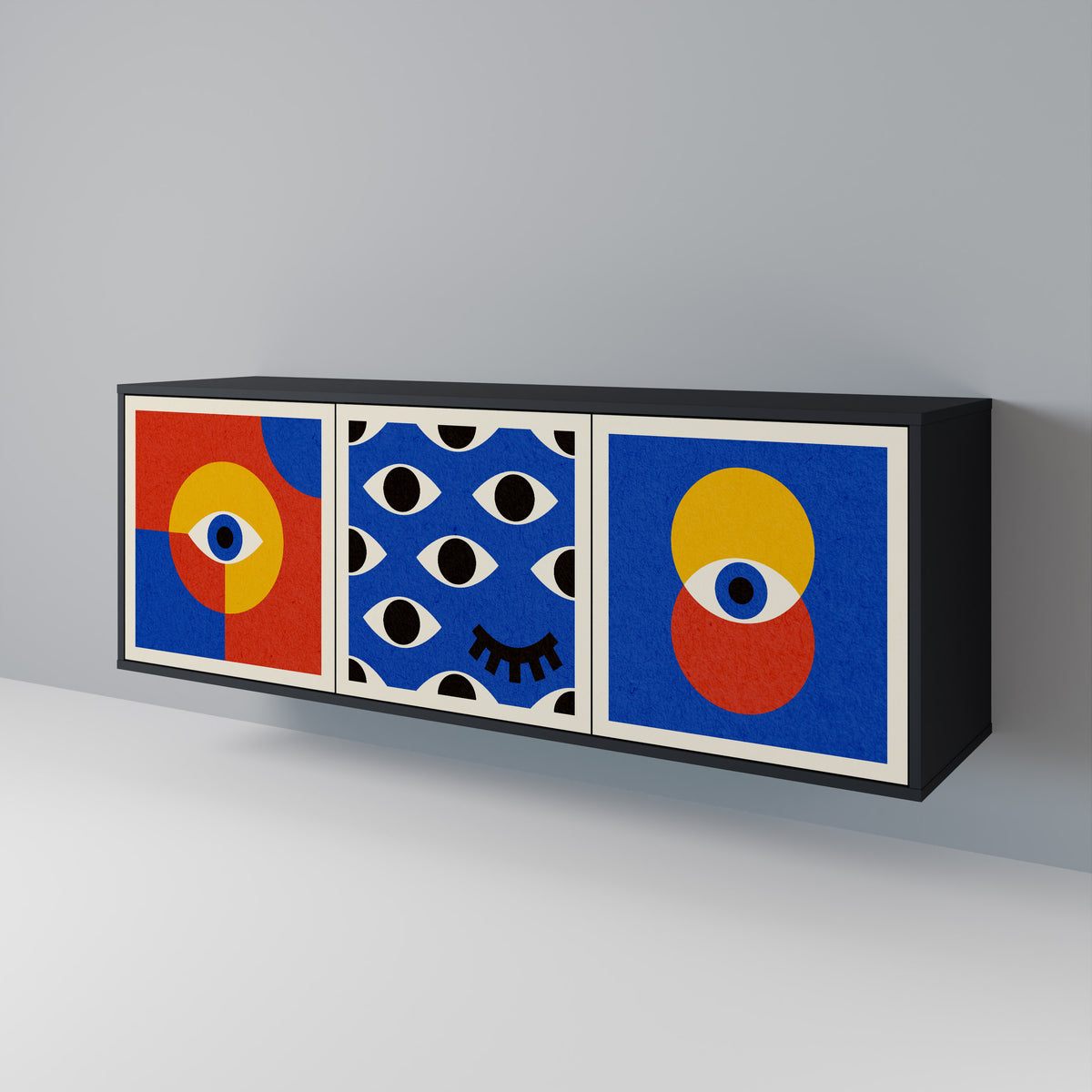 GEOMETRIC EYES 3-Door Sideboard