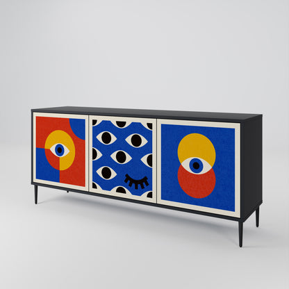 GEOMETRIC EYES 3-Door Sideboard