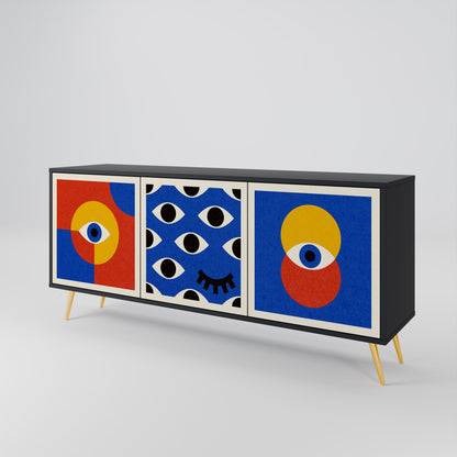 GEOMETRIC EYES 3-Door Sideboard