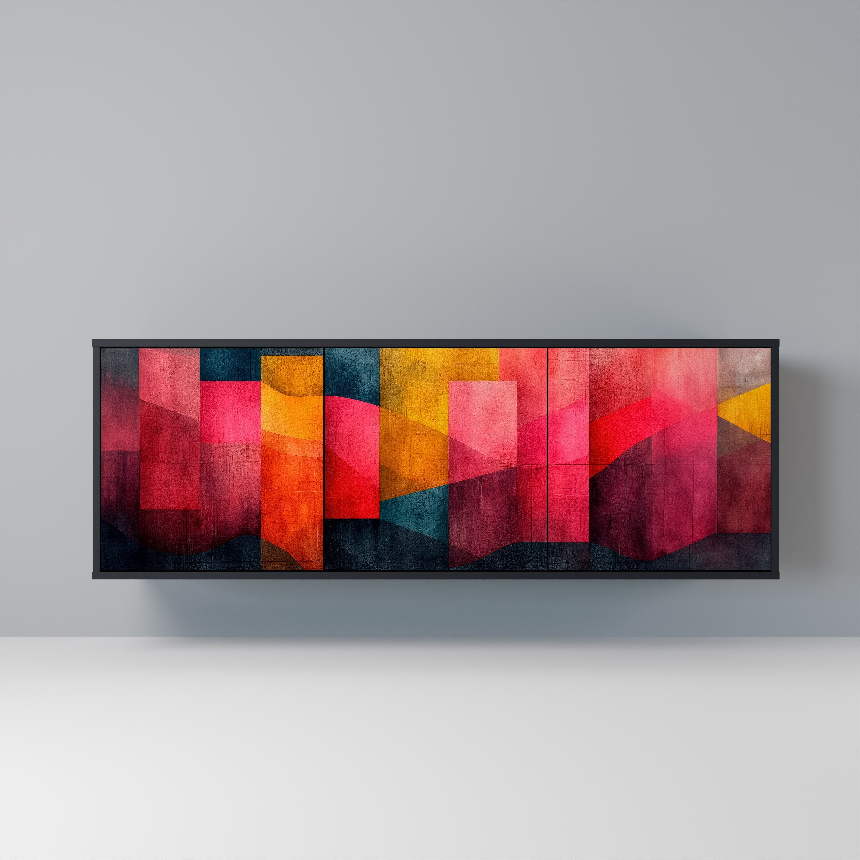 Buffet 3 portes COLORFUL SOUNDS en finition noire