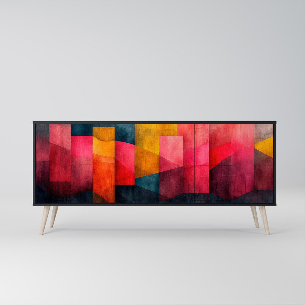 Buffet 3 portes COLORFUL SOUNDS en finition noire